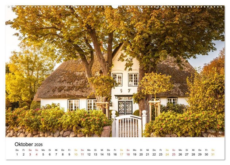 Produktbild: Sylter Friesenh&auml;user (Wandkalender 2026 DIN A2 quer), CALVENDO Monatskalender