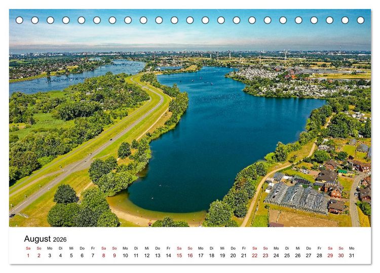 Produktbild: Hamburger Ansichten (Tischkalender 2026 DIN A5 quer), CALVENDO Monatskalender