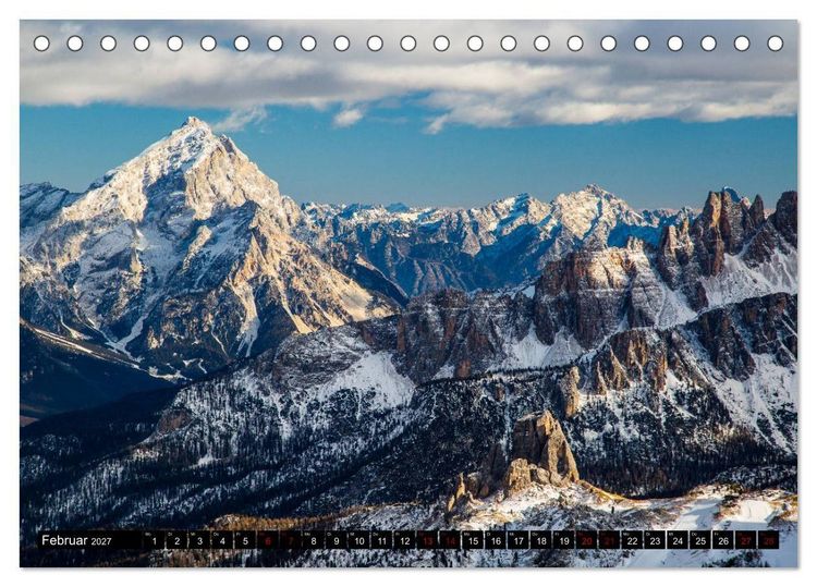 Produktbild: Lagazuoi Dolomiten (Tischkalender 2027 DIN A5 quer), CALVENDO Monatskalender