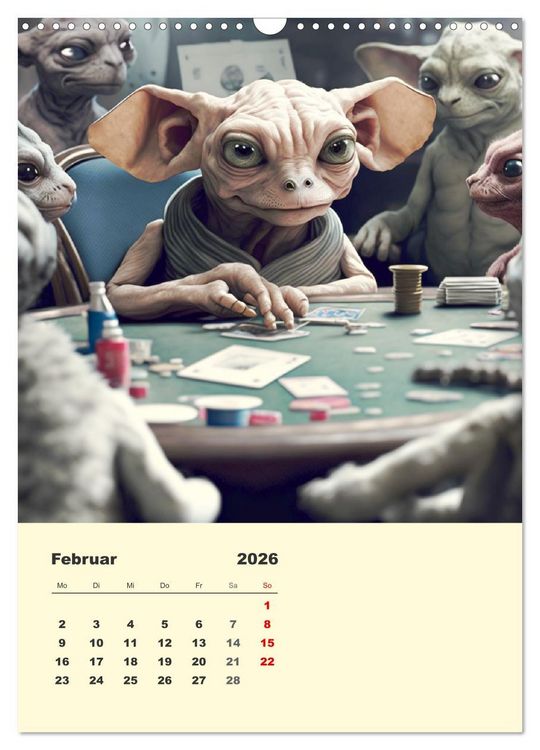 Produktbild: Kleine Gangster. Lustige Monster im Alltag (Wandkalender 2026 DIN A3 hoch), CALVENDO Monatskalender