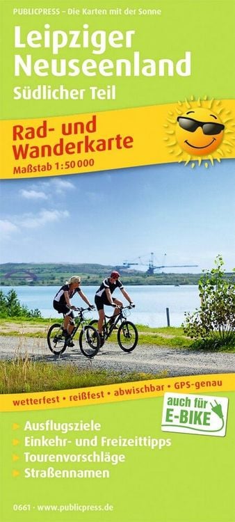 Produktbild: Publicpress Rad- und Wanderkarte Leipziger Neuseenland, S&uuml;dlicher Teil 1:50.000