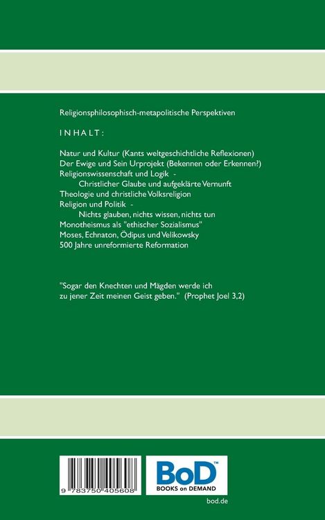 Produktbild: Der Ewige und Sein Urprojekt