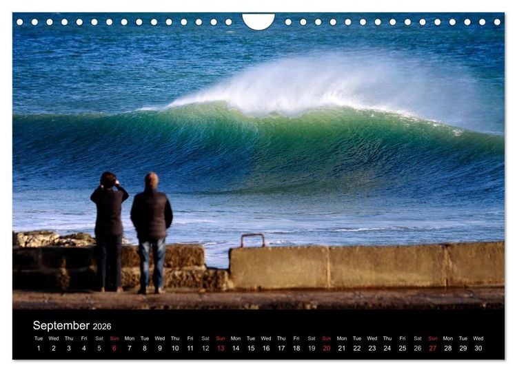 Produktbild: Waves in Cornwall (Wall Calendar 2026 DIN A4 landscape), CALVENDO 12 Month Wall Calendar