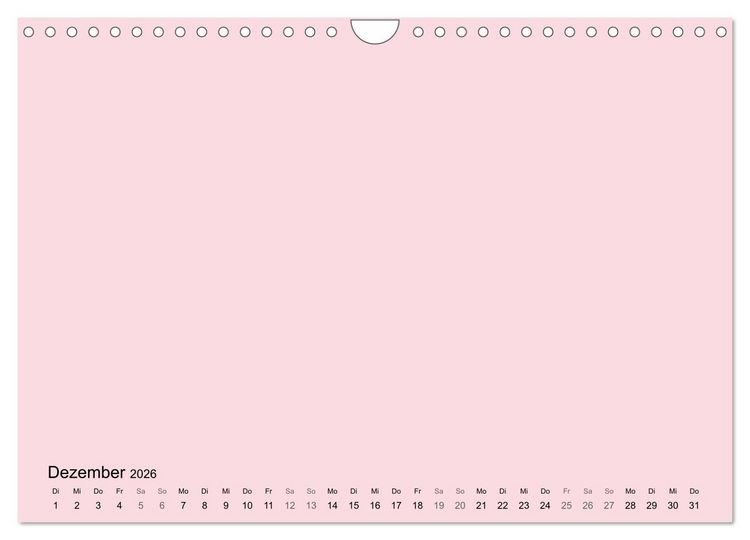 Produktbild: DIY Bastel-Kalender -Warme Pastell Farben- Zum Selbstgestalten (Wandkalender 2026 DIN A4 quer), CALVENDO Monatskalender
