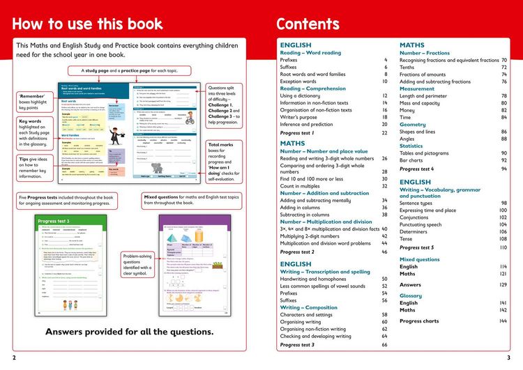Produktbild: Year 3 Maths and English KS2 Targeted Study & Practice Book