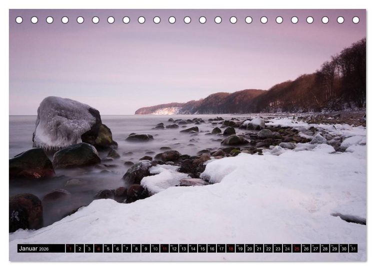 Produktbild: Binz Zingst 2026 (Tischkalender 2026 DIN A5 quer), CALVENDO Monatskalender