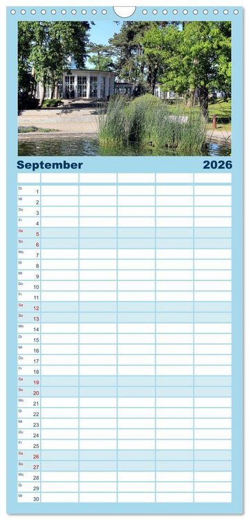 Produktbild: Familienplaner 2026 - Timmendorfer Strand mit 5 Spalten (Wandkalender, 21 x 45 cm) CALVENDO