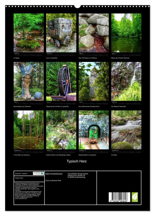 Produktbild: Typisch Harz (hochwertiger Premium Wandkalender 2027 DIN A2 hoch), Kunstdruck in Hochglanz