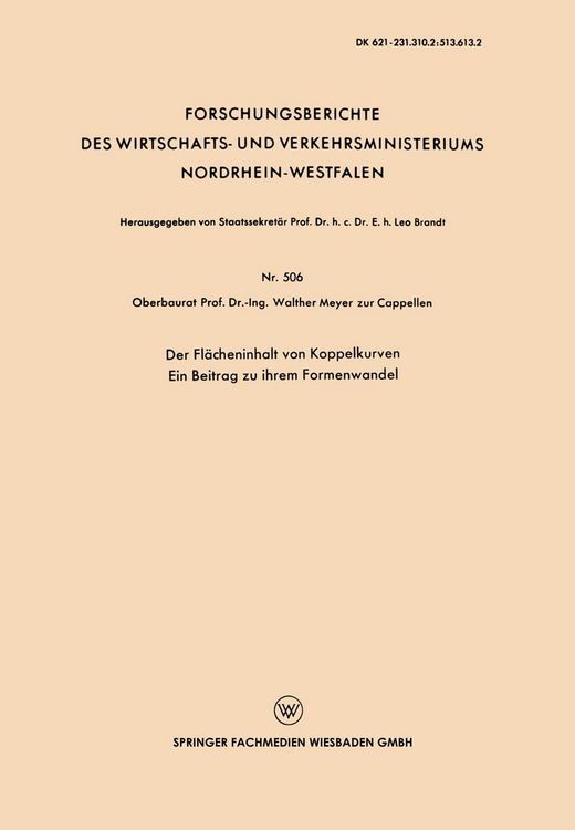 Produktbild: Der Fl&auml;cheninhalt von Koppelkurven