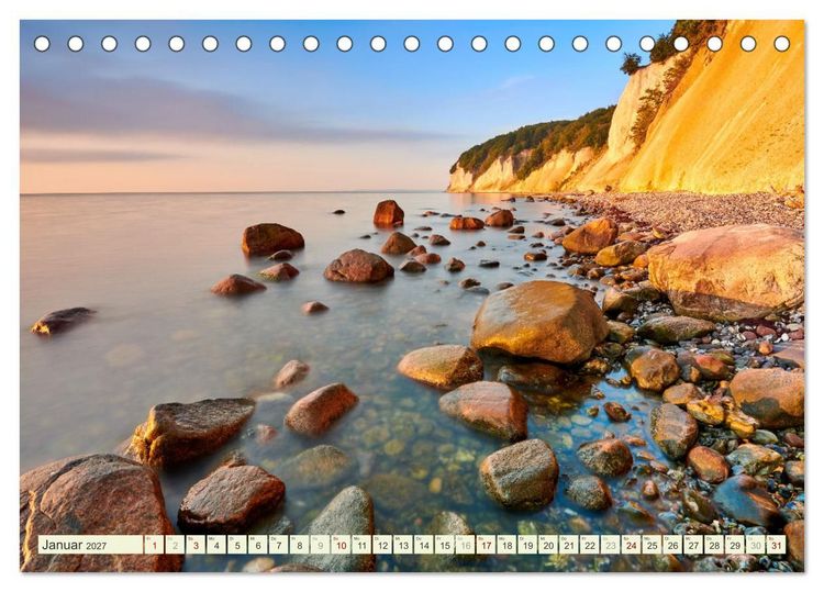 Produktbild: R&uuml;gen - Jasmund Nationalpark (Tischkalender 2027 DIN A5 quer), CALVENDO Monatskalender