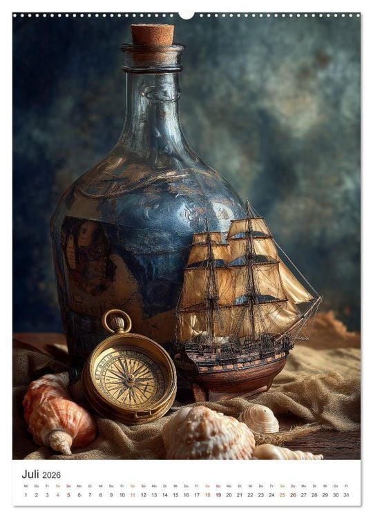Produktbild: Maritime Meisterwerke (hochwertiger Premium Wandkalender 2026 DIN A2 hoch), Kunstdruck in Hochglanz
