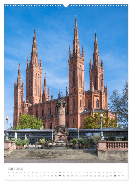 Produktbild: Mein Wiesbaden (Wandkalender 2026 DIN A2 hoch), CALVENDO Monatskalender