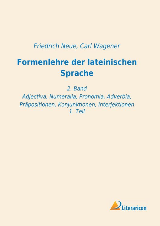Produktbild: Formenlehre der lateinischen Sprache