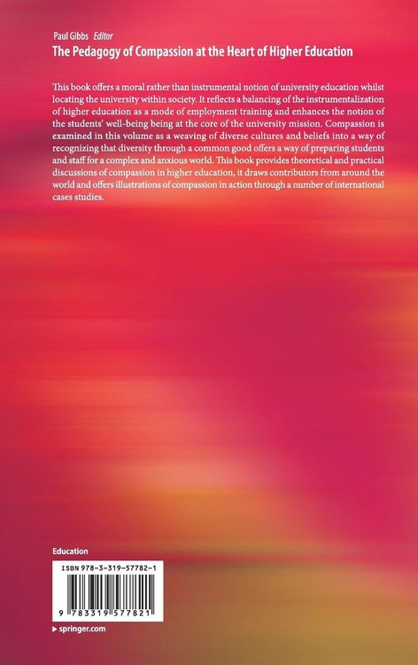 Produktbild: The Pedagogy of Compassion at the Heart of Higher Education