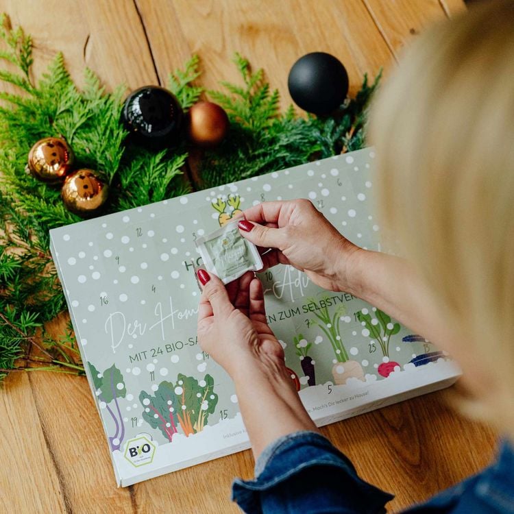 Produktbild: Adventskalender inkl. Anzuchtschale