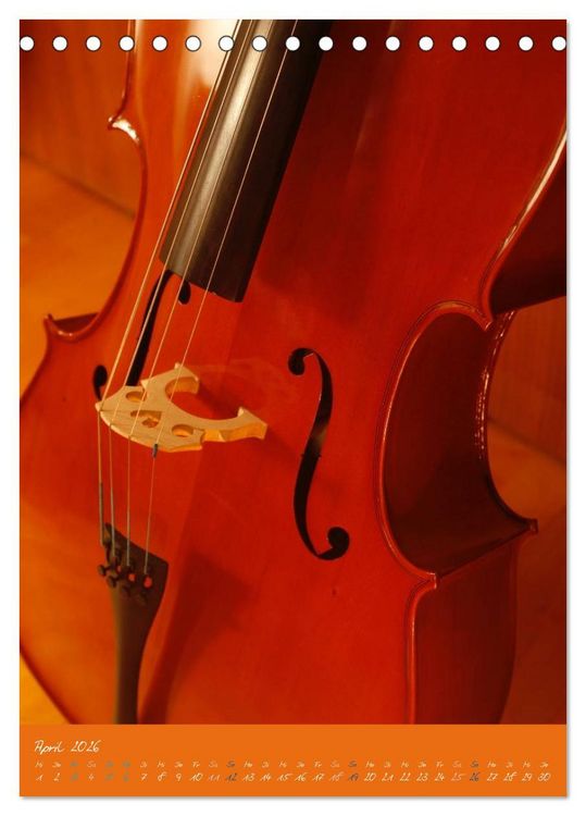 Produktbild: Geliebtes Cello (Tischkalender 2026 DIN A5 hoch), CALVENDO Monatskalender