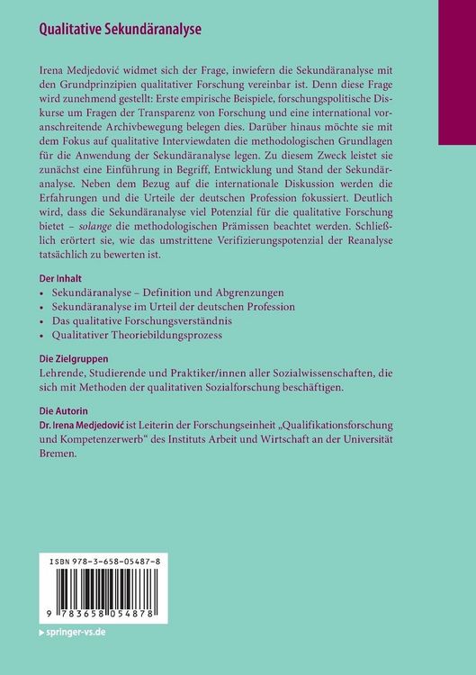 Produktbild: Qualitative Sekund&auml;ranalyse