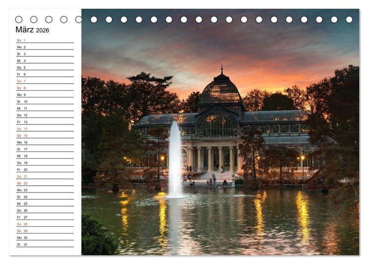 Produktbild: Metropole Madrid (Tischkalender 2026 DIN A5 quer), CALVENDO Monatskalender