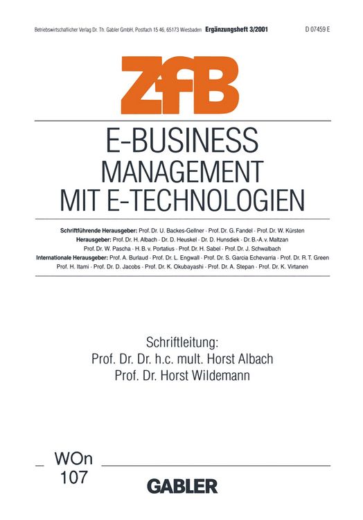 Produktbild: E-Business Management mit E-Technologien