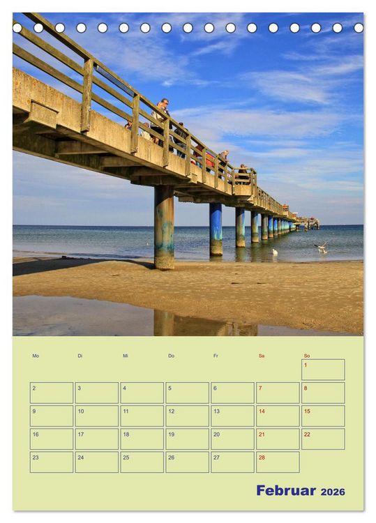 Produktbild: Sehnsuchtsort Ostseebad Boltenhagen (Tischkalender 2026 DIN A5 hoch), CALVENDO Monatskalender