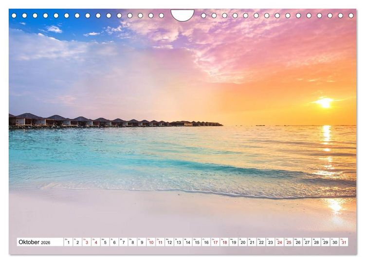 Produktbild: Reif f&uuml;r die S&uuml;dsee. Reise von Fidschi bis Bora Bora (Wandkalender 2026 DIN A4 quer), CALVENDO Monatskalender