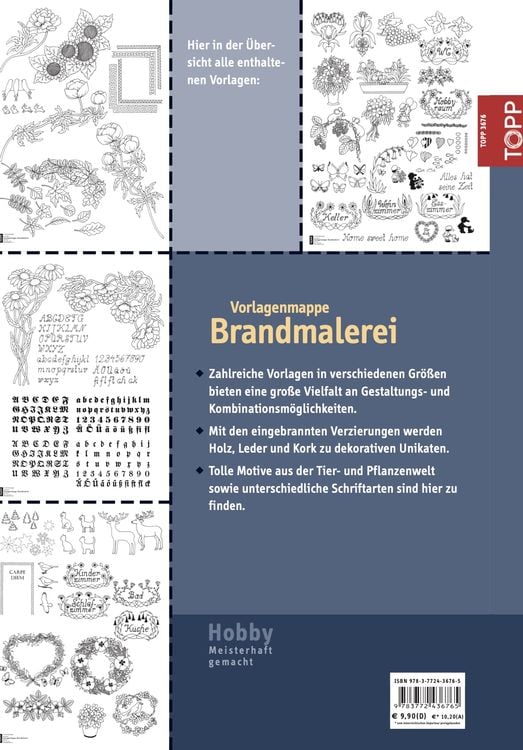 Produktbild: Vorlagenmappe Brandmalerei