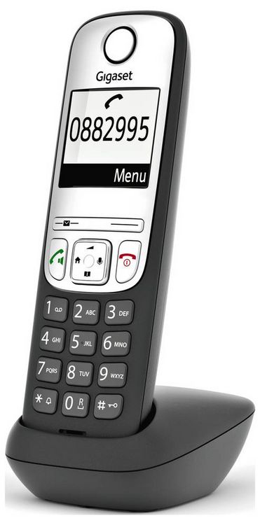 Produktbild: Gigaset A690HX DECT/GAP Schnurloses Telefon analog Freisprechen, f&uuml;r H&ouml;rger&auml;te kompatibel Schwarz