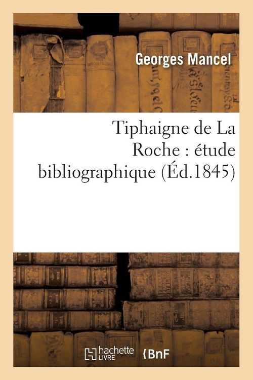 Produktbild: Tiphaigne de La Roche &eacute;tude bibliographique