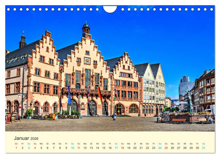 Produktbild: Frankfurt am Main - Finanzen und Geschichte (Wandkalender 2026 DIN A4 quer), CALVENDO Monatskalender