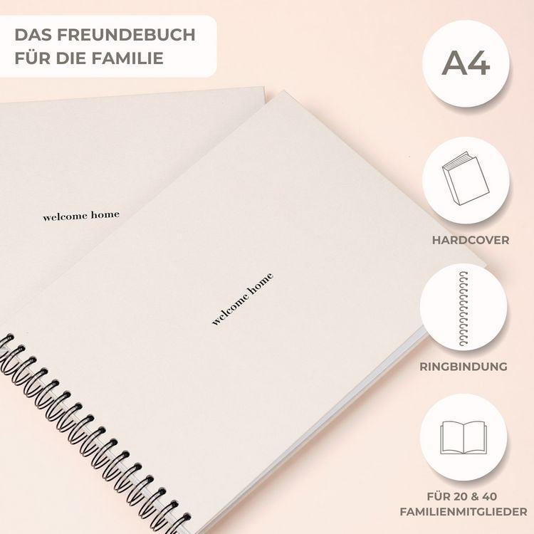 Produktbild: "welcome home" Familienbuch - 40 Mitglieder