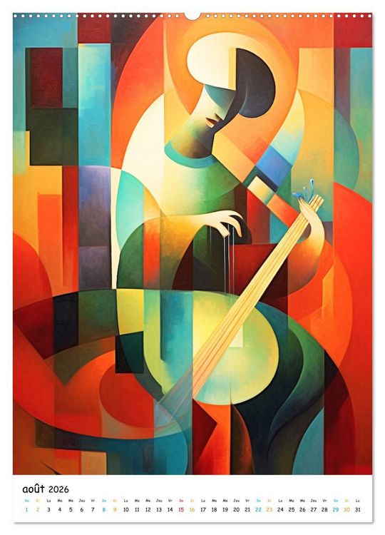 Produktbild: Ballade symphonique (Calendrier mural 2026 DIN A2 horizontal) calendrier de bureau