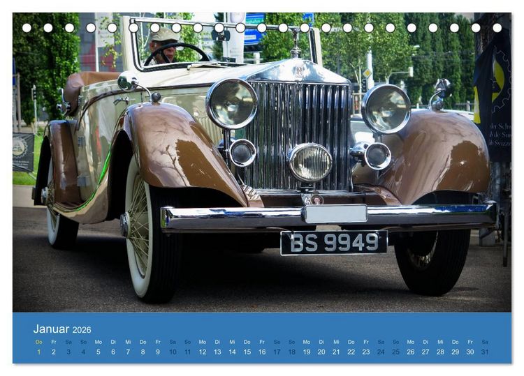 Produktbild: Rolls Royce Revival (Tischkalender 2026 DIN A5 quer), CALVENDO Monatskalender