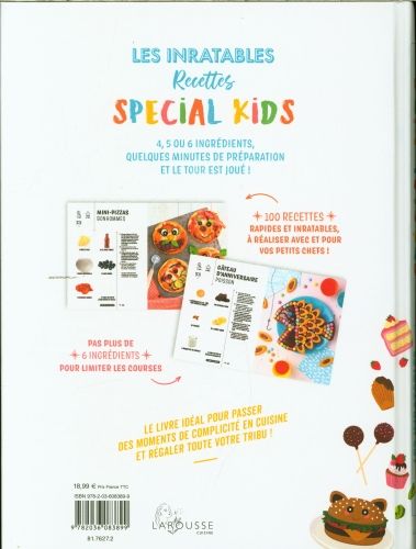 Produktbild: Les inratables recettes sp&eacute;cial kids