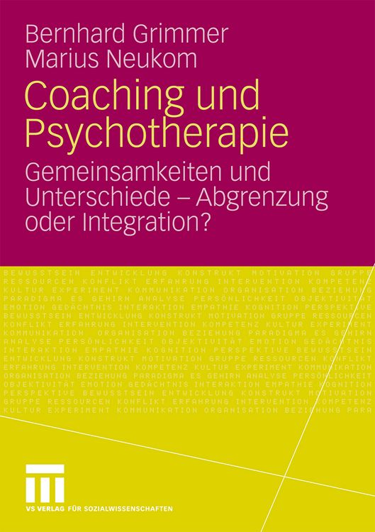 Produktbild: Coaching und Psychotherapie