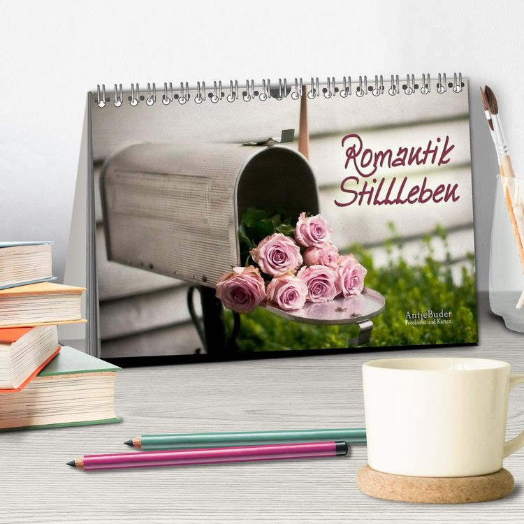 Produktbild: Romantik-Stillleben (Tischkalender 2026 DIN A5 quer), CALVENDO Monatskalender