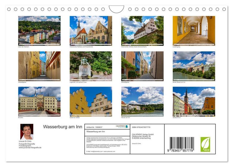 Produktbild: Wasserburg am Inn (Wandkalender 2026 DIN A4 quer), CALVENDO Monatskalender