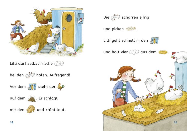 Produktbild: Leseprofis &ndash; Mit Bildern lesen lernen: Wirbel auf dem Bauernhof, Erstes Lesen