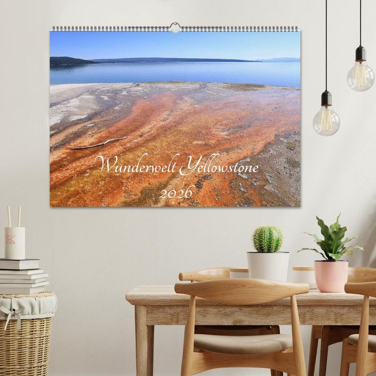 Produktbild: Wunderwelt Yellowstone 2026 (Wandkalender 2026 DIN A2 quer), CALVENDO Monatskalender