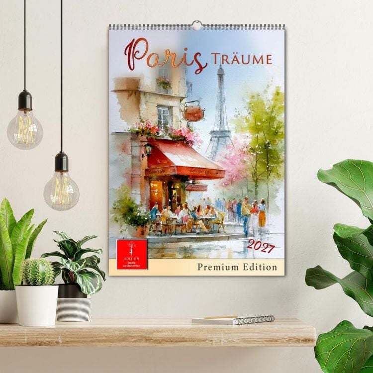 Produktbild: Paris Tr&auml;ume (Wandkalender 2027 DIN A2 hoch), CALVENDO Monatskalender