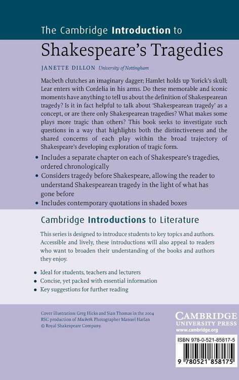 Produktbild: The Cambridge Introduction to Shakespeare's Tragedies