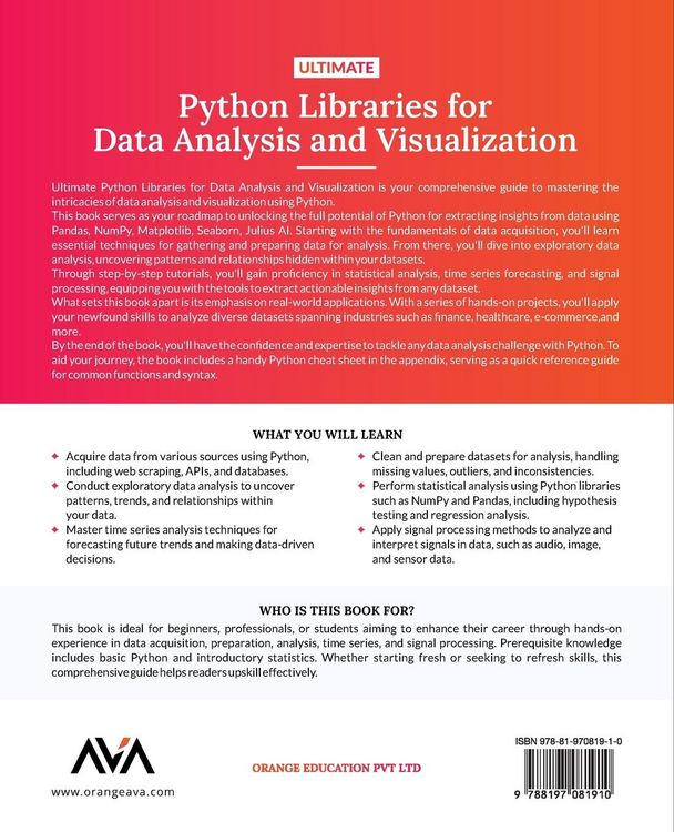Produktbild: Ultimate Python Libraries for Data Analysis and Visualization