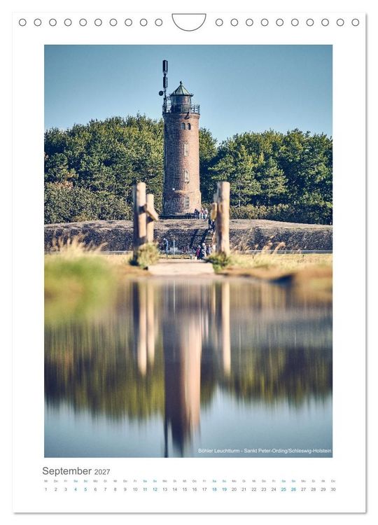 Produktbild: Leuchtt&uuml;rme an der Nordseek&uuml;ste (Wandkalender 2027 DIN A4 hoch), CALVENDO Monatskalender
