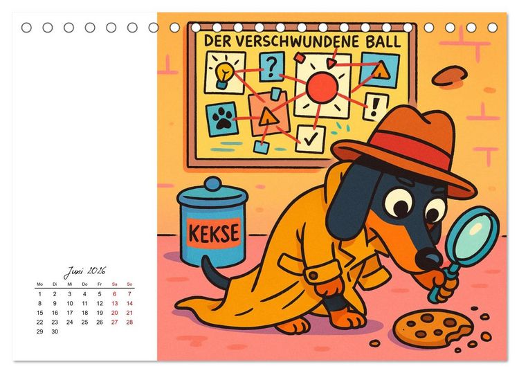 Produktbild: Pfoten, Pelz & Power-Jobs (Tischkalender 2026 DIN A5 quer), CALVENDO Monatskalender
