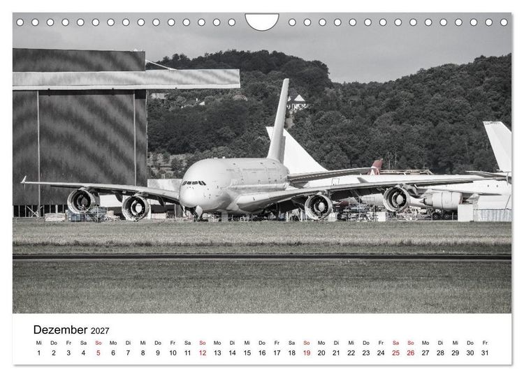 Produktbild: Airbus A380 Superjumbo 2027 (Wandkalender 2027 DIN A4 quer), CALVENDO Monatskalender