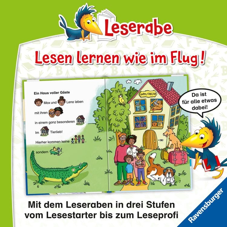 Produktbild: Hotel Tierlieb - Leserabe ab Vorschule - Erstlesebuch f&uuml;r Kinder ab 5 Jahren