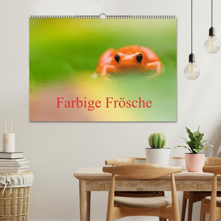 Produktbild: Farbige Fr&ouml;sche (Wandkalender 2026 DIN A2 quer), CALVENDO Monatskalender