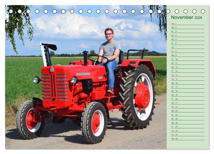 Produktbild: Oldtimer-Trecker on Tour (Tischkalender 2026 DIN A5 quer), CALVENDO Monatskalender