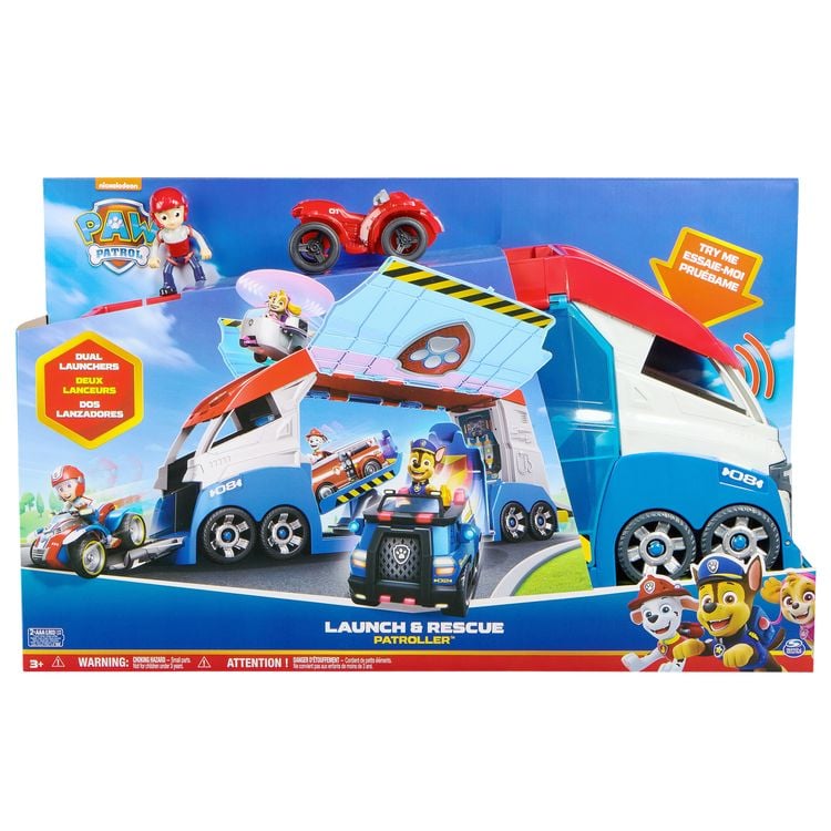 Bild vom Artikel PAW Patrol – Launch'n Rescue PAW Patroller Teamfahrzeug mit neuen Funktionen, inkl. Ryder-Figur und 1 Basis-Fahrzeug vom Autor 