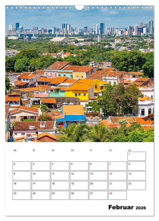 Produktbild: Olinda - ein Traumreiseziel (Wandkalender 2026 DIN A3 hoch), CALVENDO Monatskalender