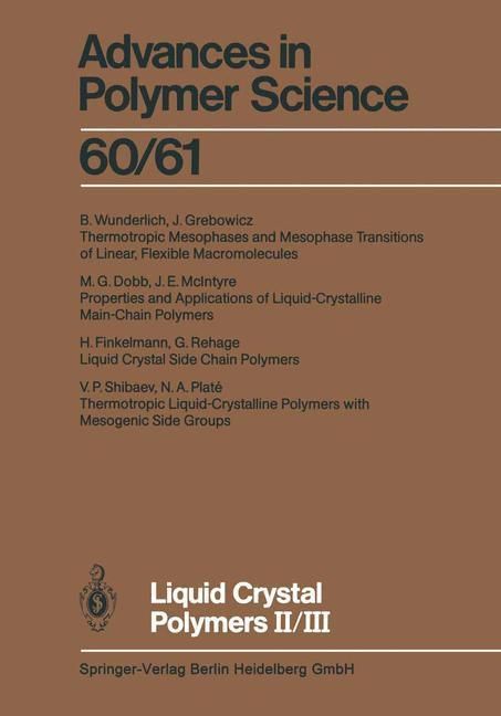Produktbild: Liquid Crystal Polymers II/III